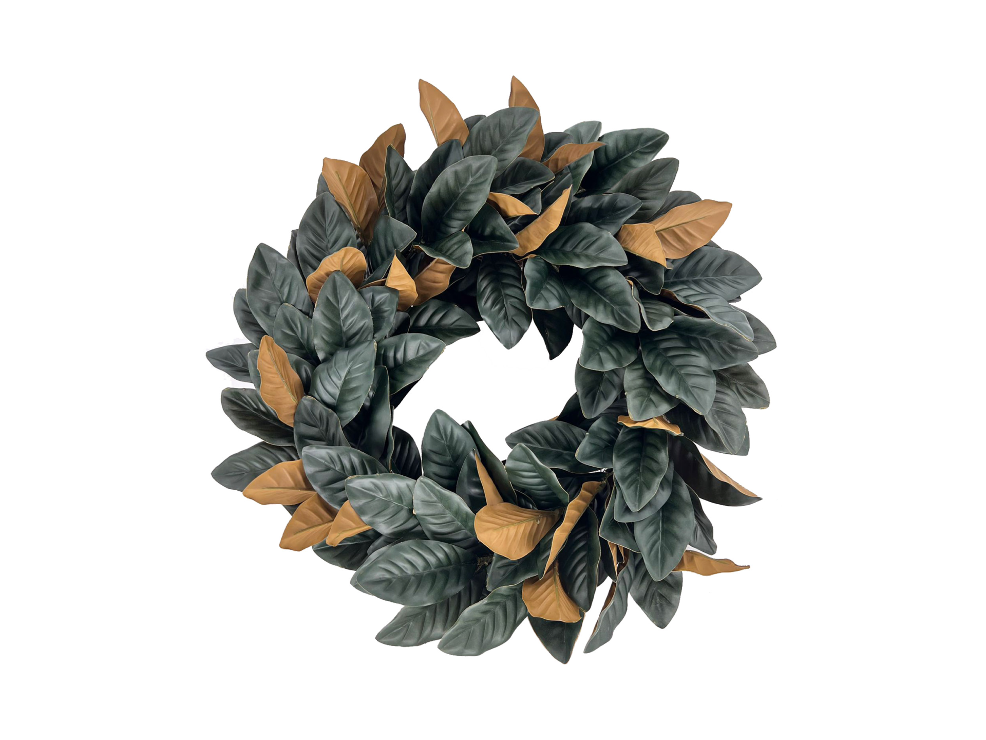 black and brown leaves wreath